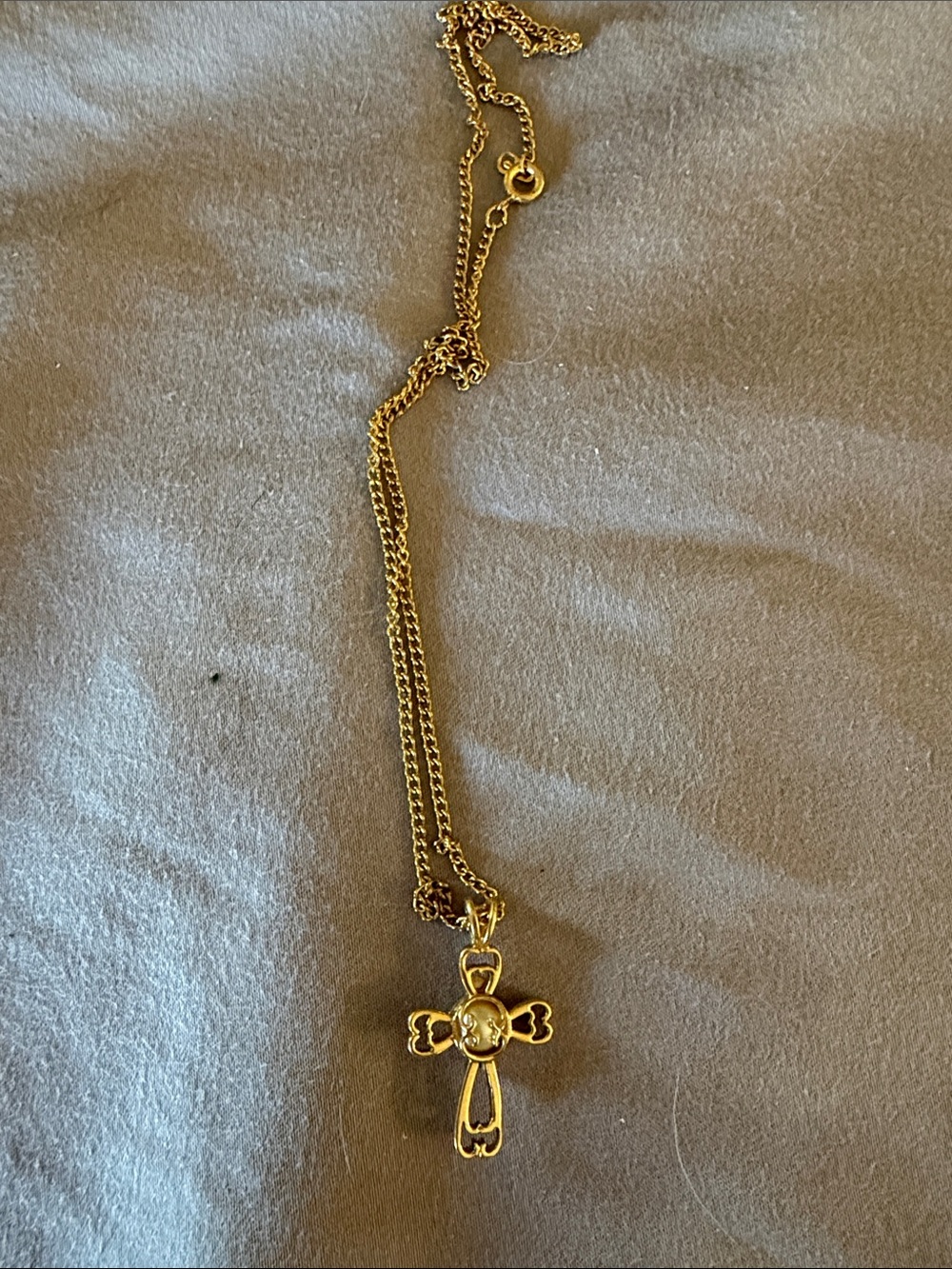 Gold Cross Pendant Necklace - Women Jewelry